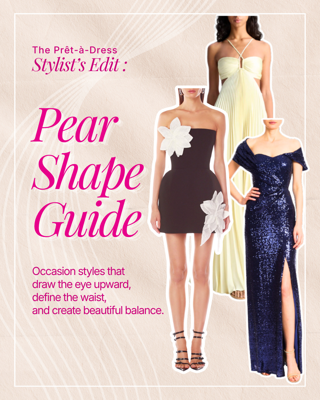 Pret-a-Dress.com Facebook ad: Pear Shape Guide by The Pret-a-Dress Stylist