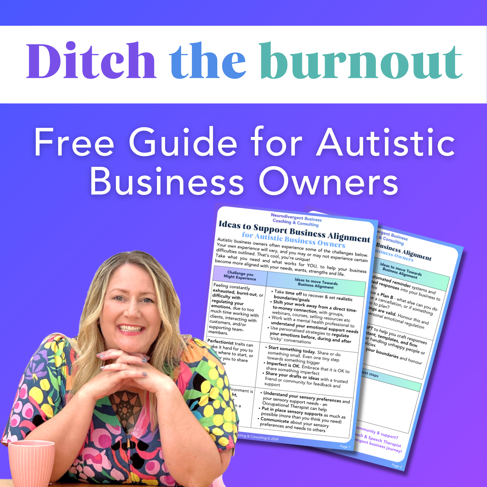 Neurodivergent Business Coaching & Consulting Facebook ad from Aug 28, 2025