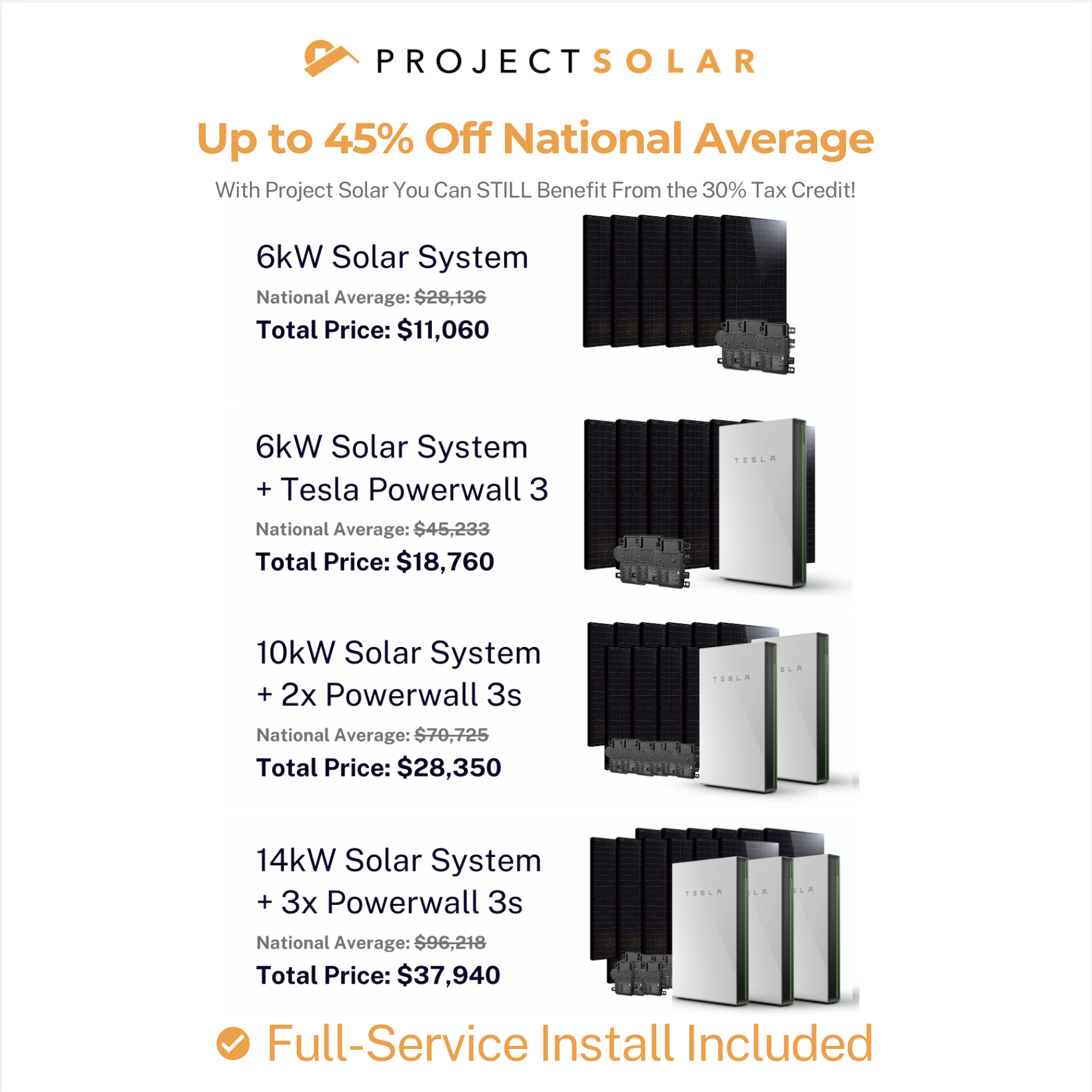 Project Solar Facebook ad