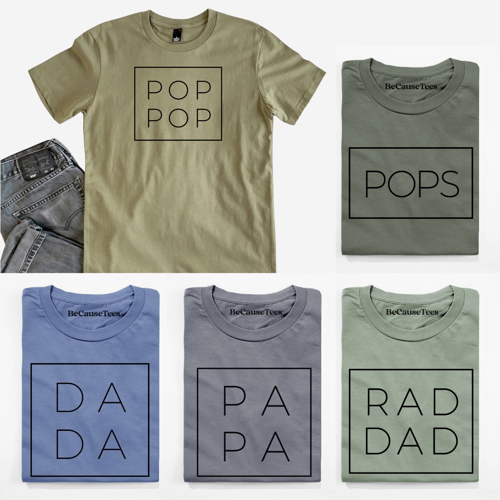 Because Tees Facebook ad