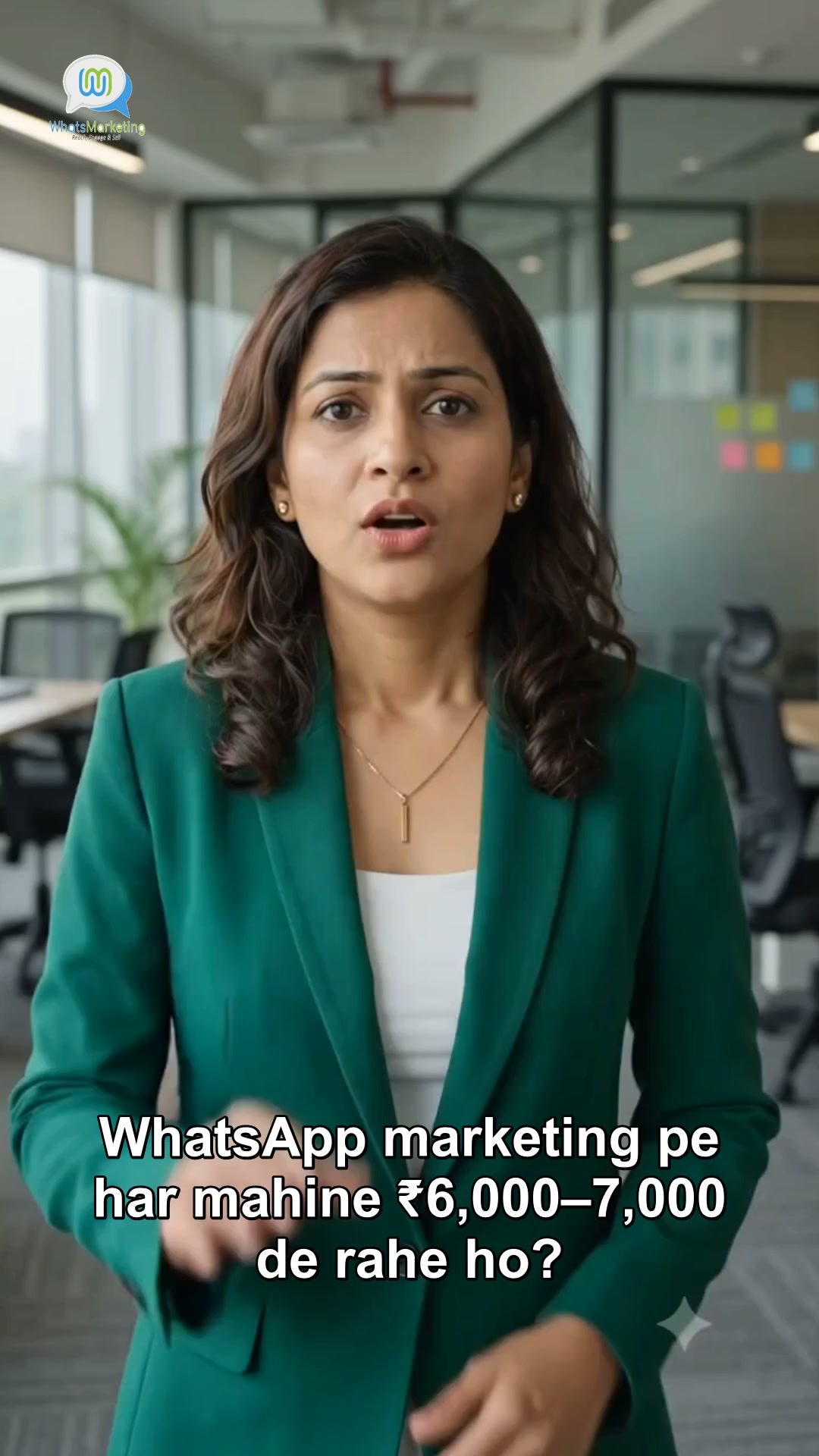 Whatsmarketing India Facebook ad: ₹999/month. Billed annually.