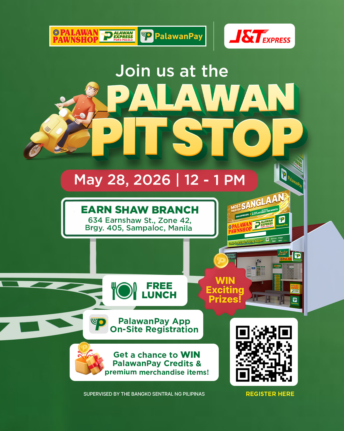 PalawanPay Facebook ad: PALAWAN PIT STOP: Para sa mga ka-Rider!