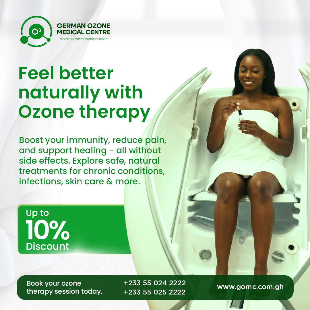German Ozone Medical Center Facebook ad: Book Safe Pain Relief Today