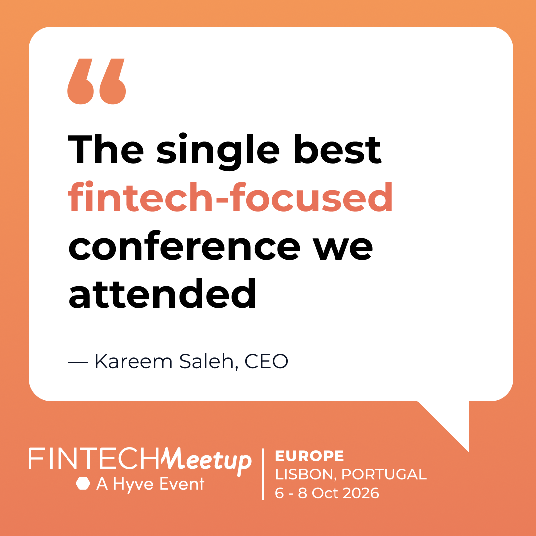 Fintech Meetup Europe Facebook ad: HSBC, Wise, Coinbase, and more fintech power players. All…