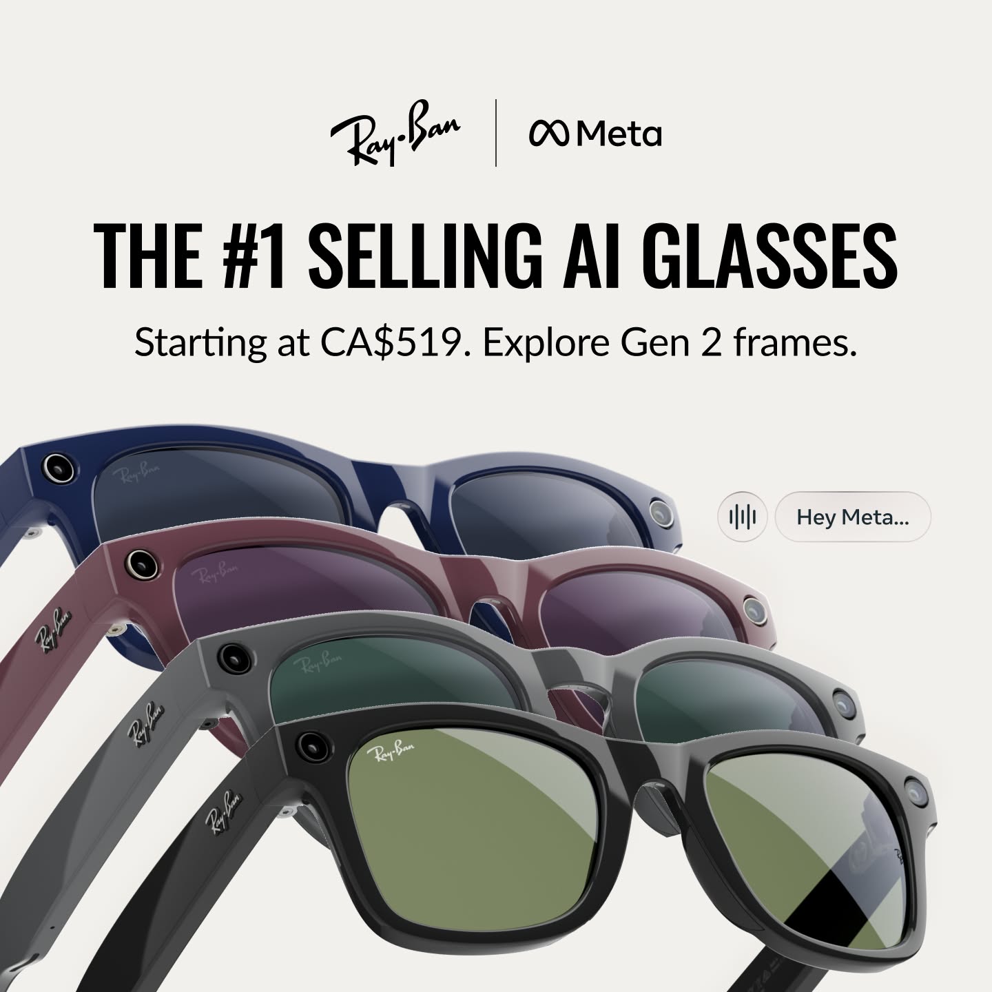 Ray-Ban Meta Facebook ad