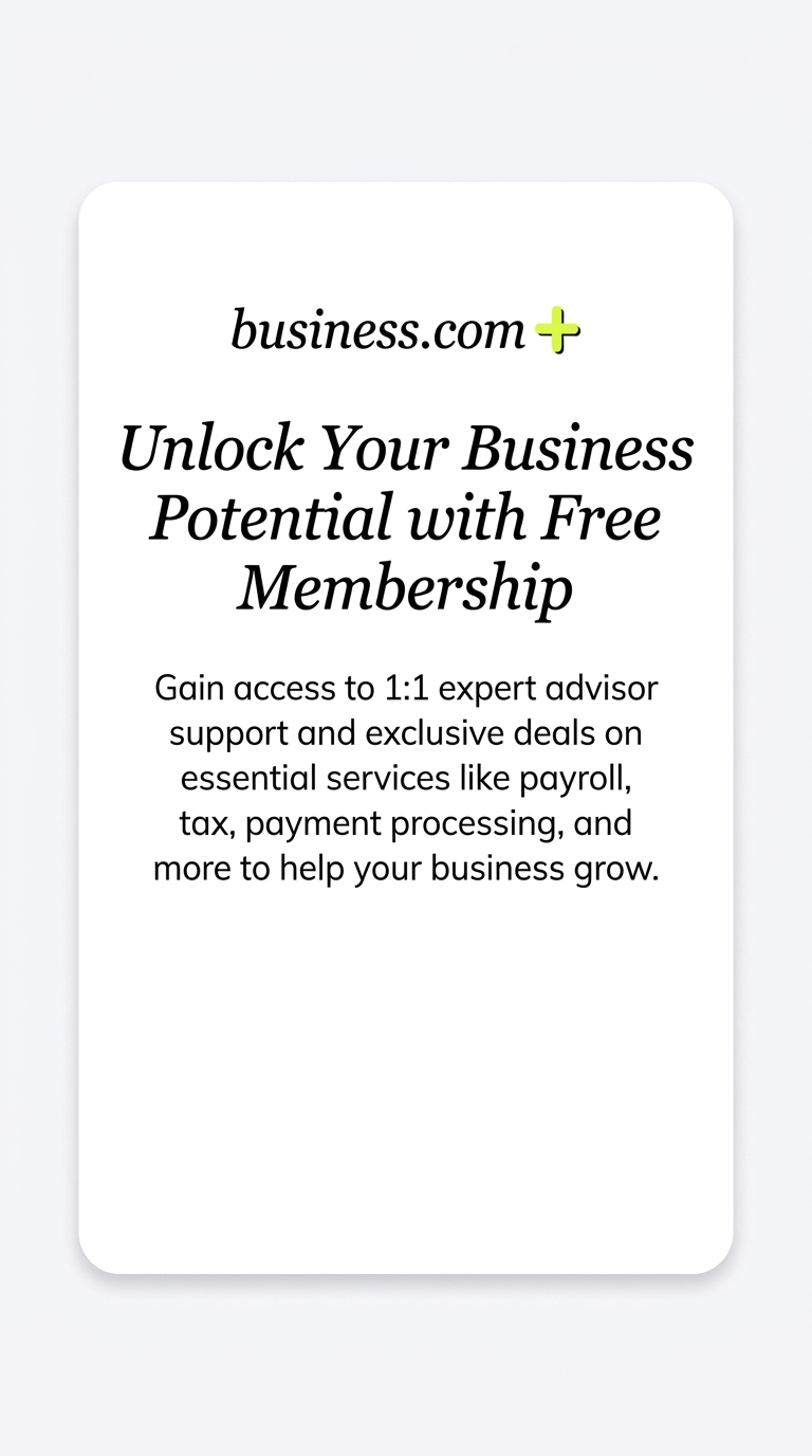 business.com Facebook ad
