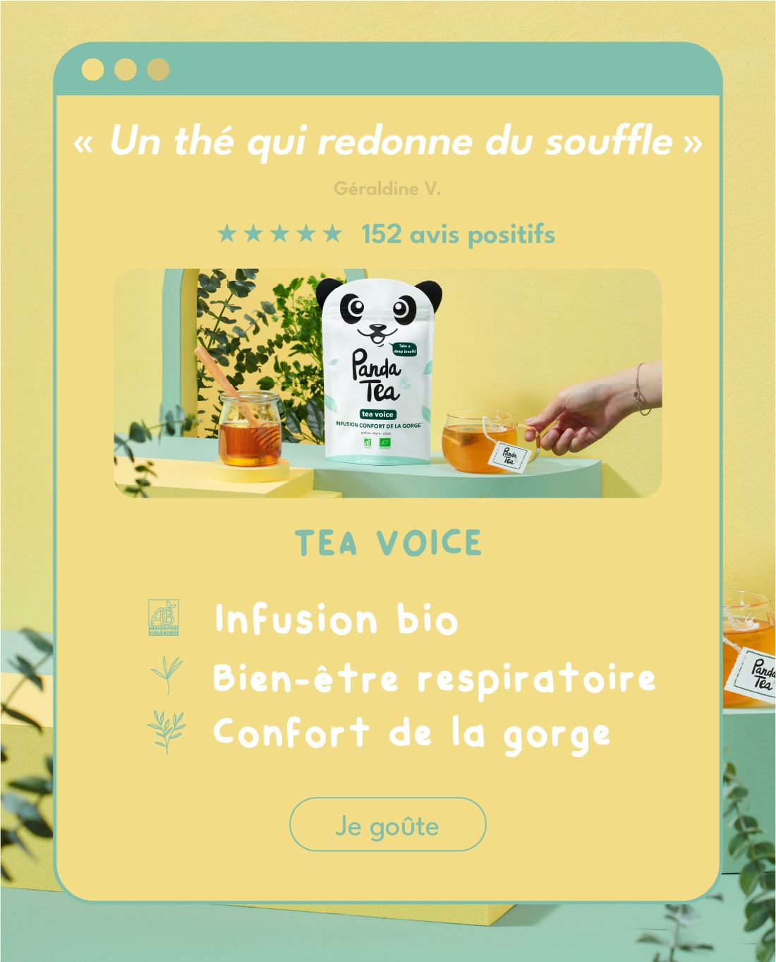 Panda Tea Facebook ad