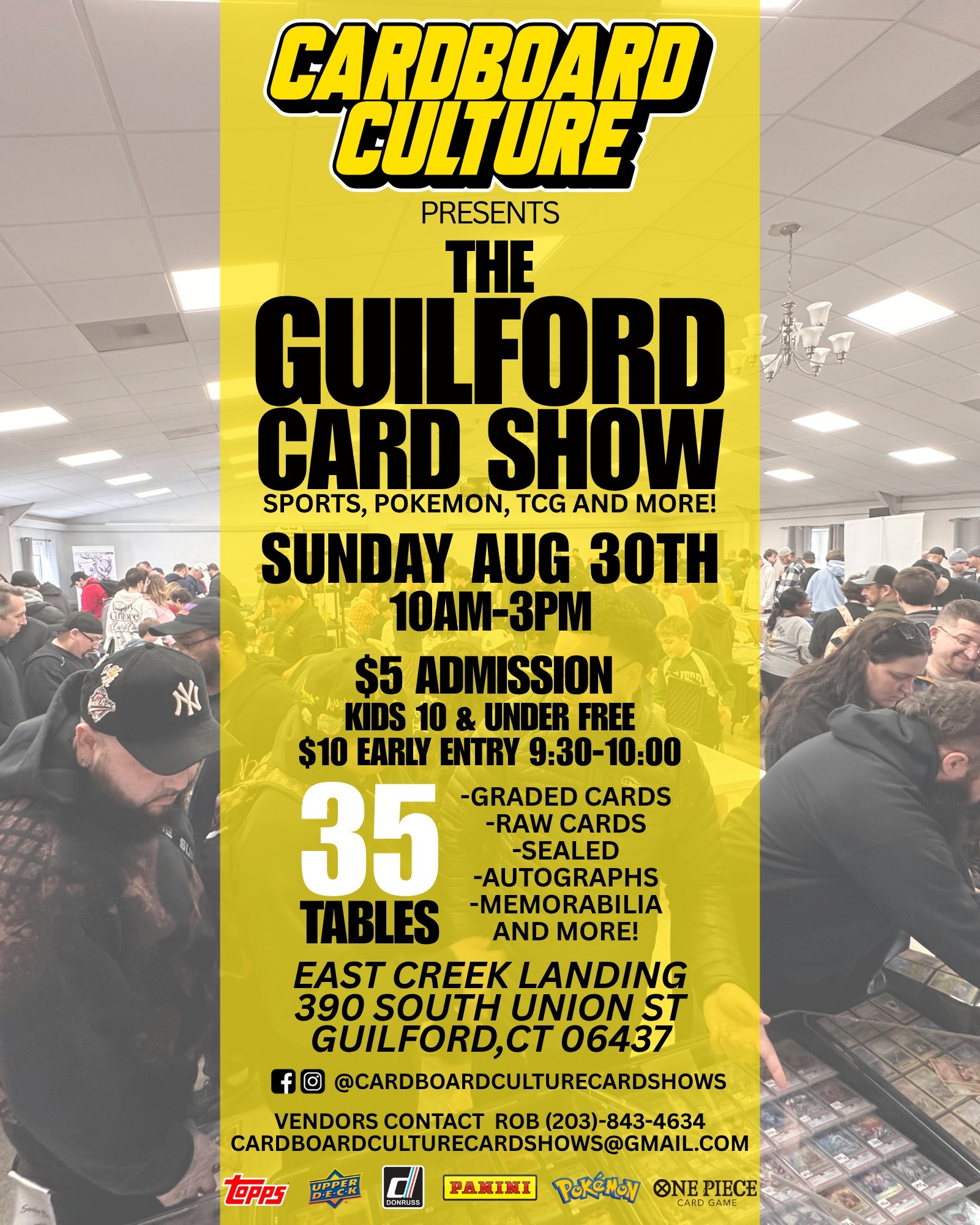 Cardboard Culture Facebook ad: Guilford Card Show