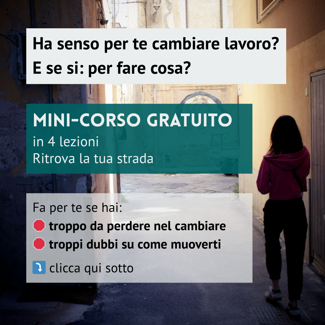 La tua collega immaginaria Facebook ad: minicorso Ritrova la tua strada nel lavoro