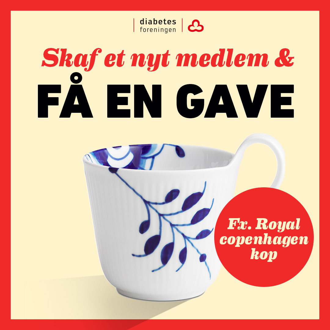 Diabetesforeningen Facebook ad: Skaf et nyt medlem - få en gave