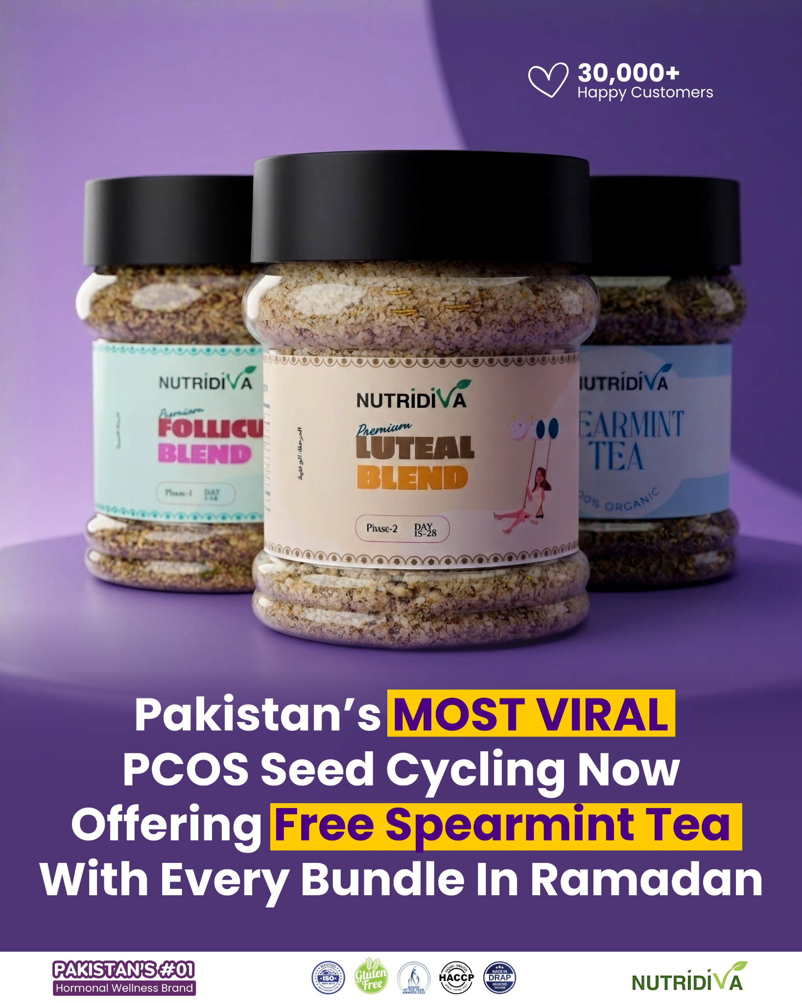 Nutridiva Facebook ad: Pakistan's # 01 PCOS Brand