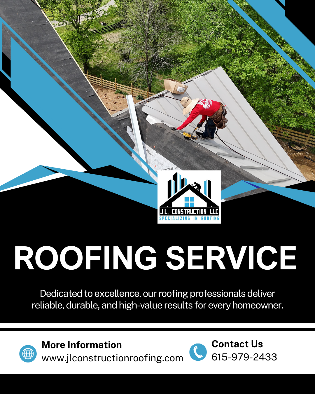 J.L. Construction LLC Facebook ad: Residential & Commercial