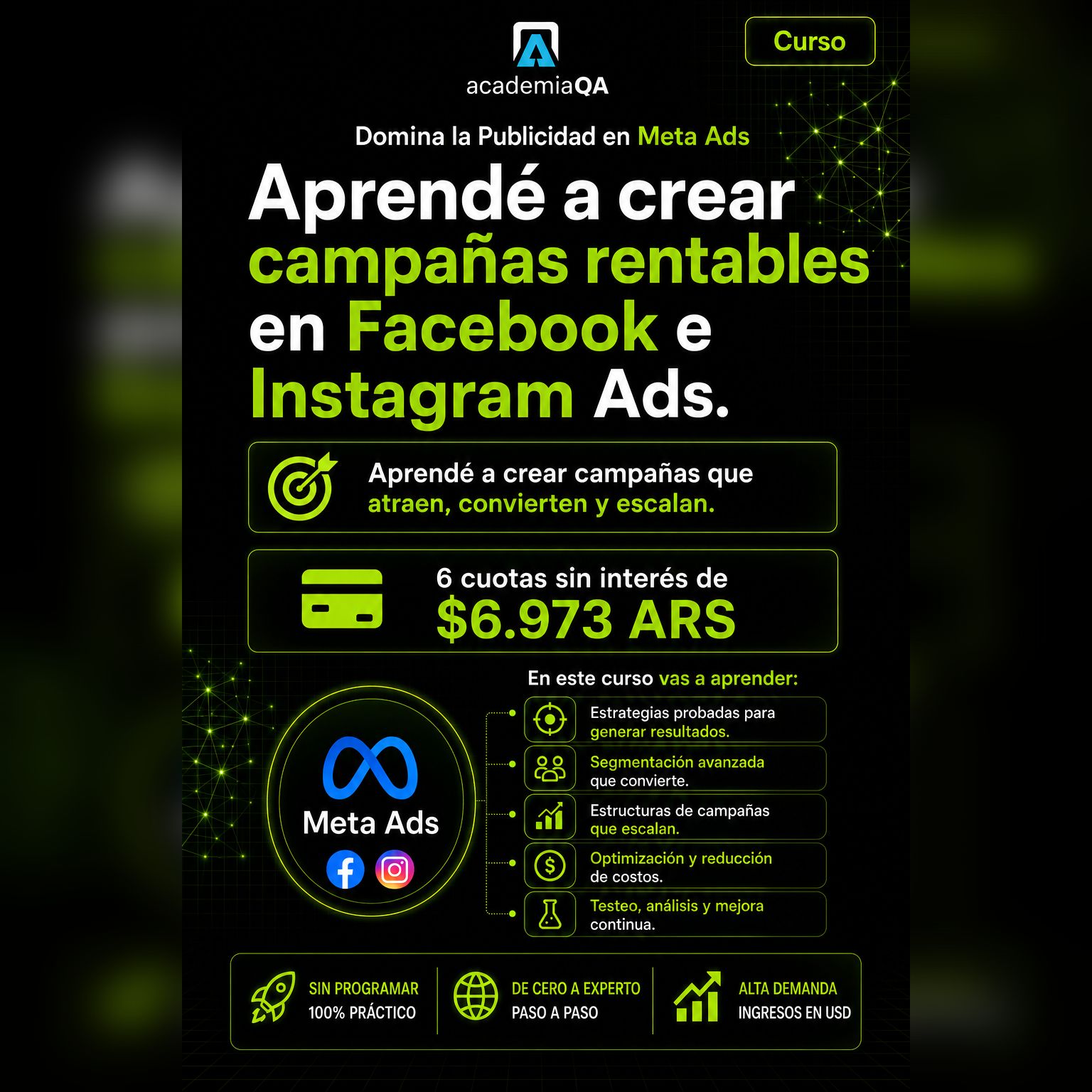 Academia QA Facebook ad