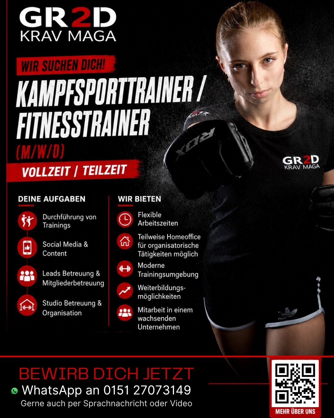 GetReady2Defend Facebook ad: WIR SUCHEN DICH!
