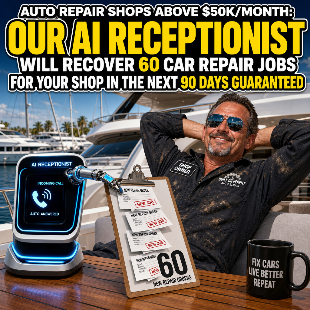 Vybe Media Facebook ad: Auto Repair Shops: Get 60 Repair Jobs In 90 Days Guaranteed