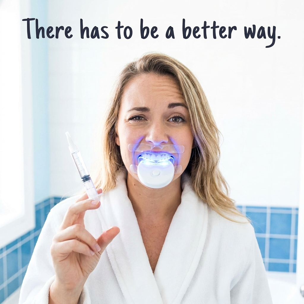 Quiksmile Co. Facebook ad: There Has To Be A Better Way.