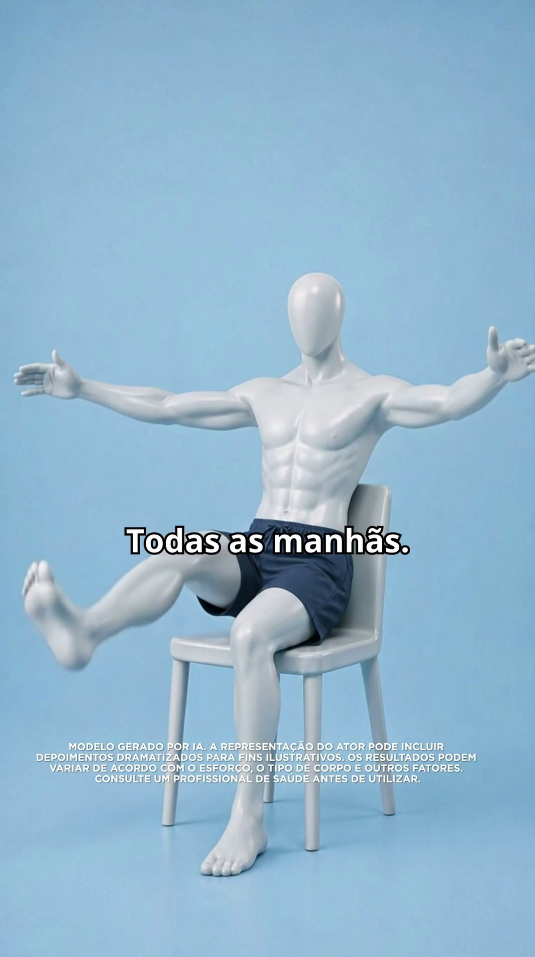 Muscle Charge Facebook ad: Chair Tai Chi para homens a partir dos 50.