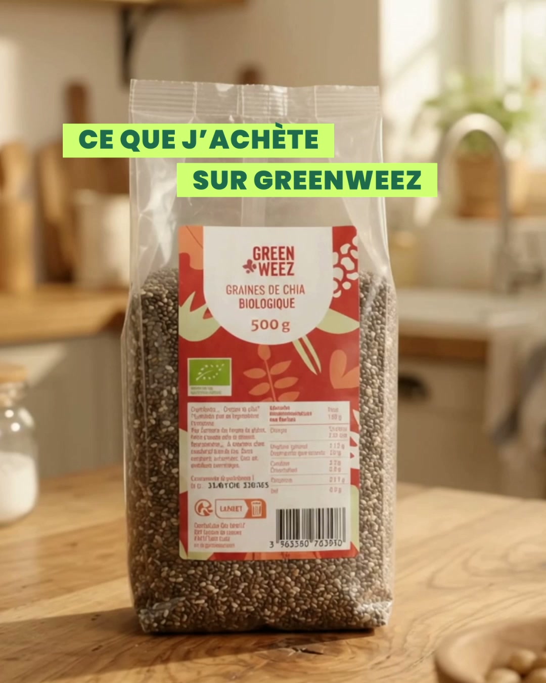 Greenweez.com Facebook ad: Noté Excellent par +100 000 clients