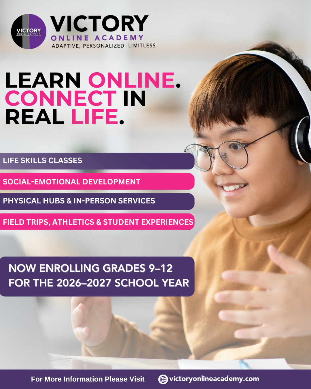 Victory Online Academy Facebook ad