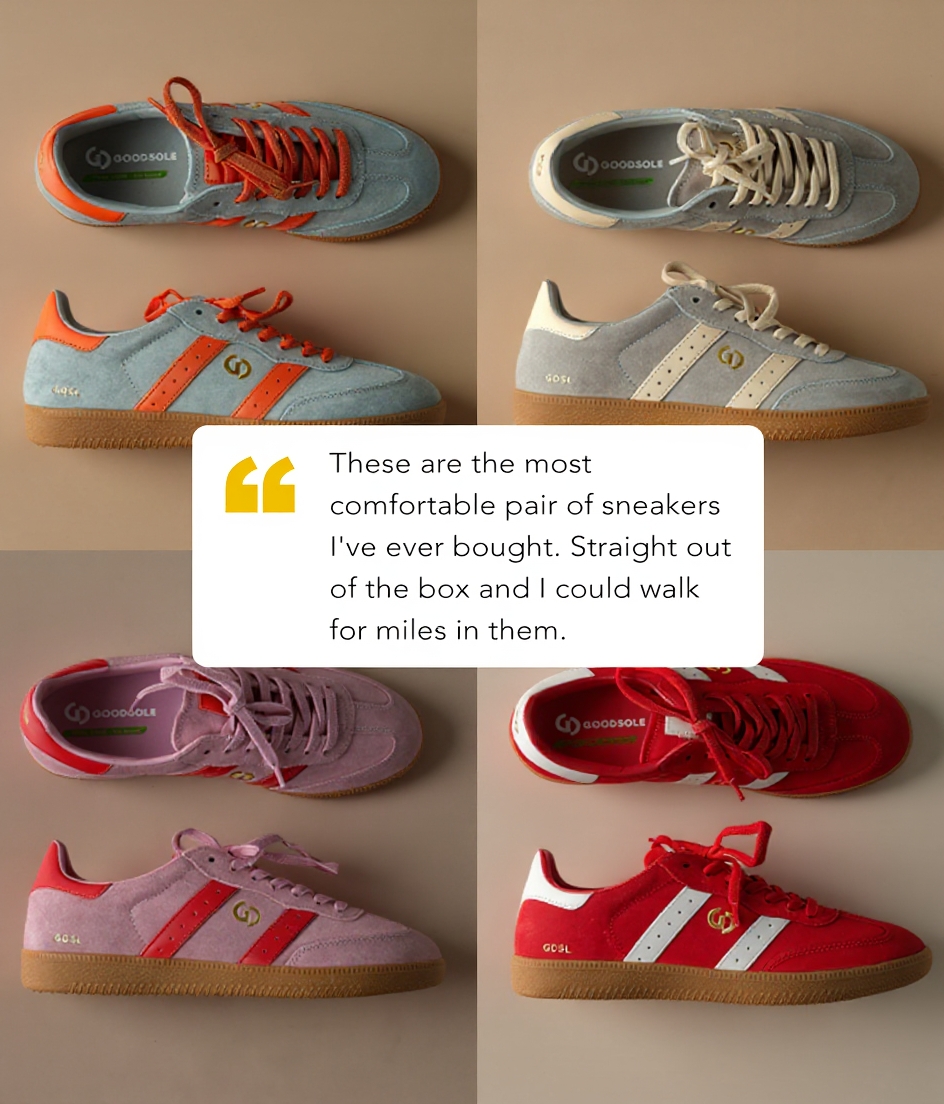 Birdsnest Facebook ad: The Feel-Good Sneaker That Gives Back