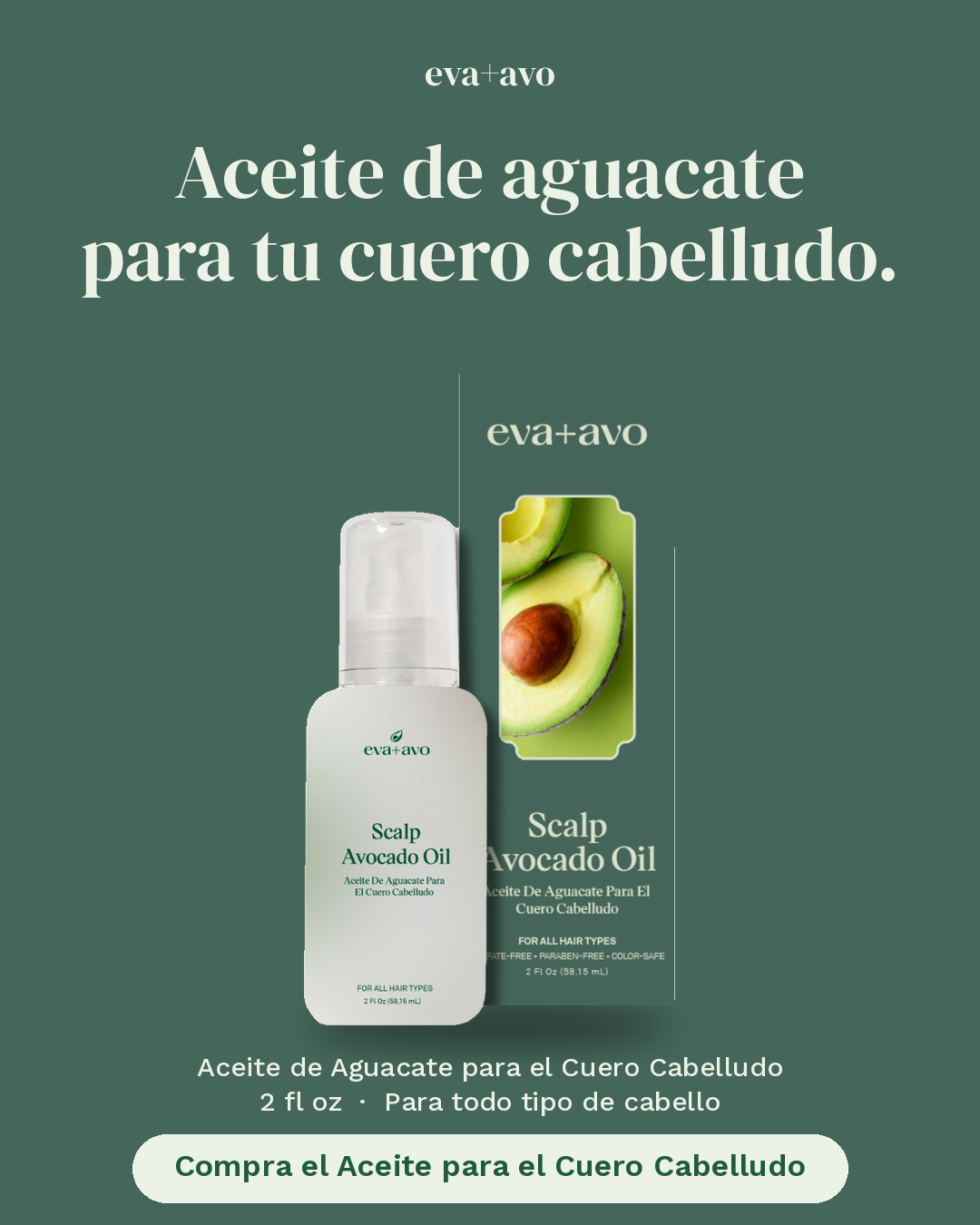 eva+avo Facebook ad: CABELLO DIGNO DE UNA NOVELA