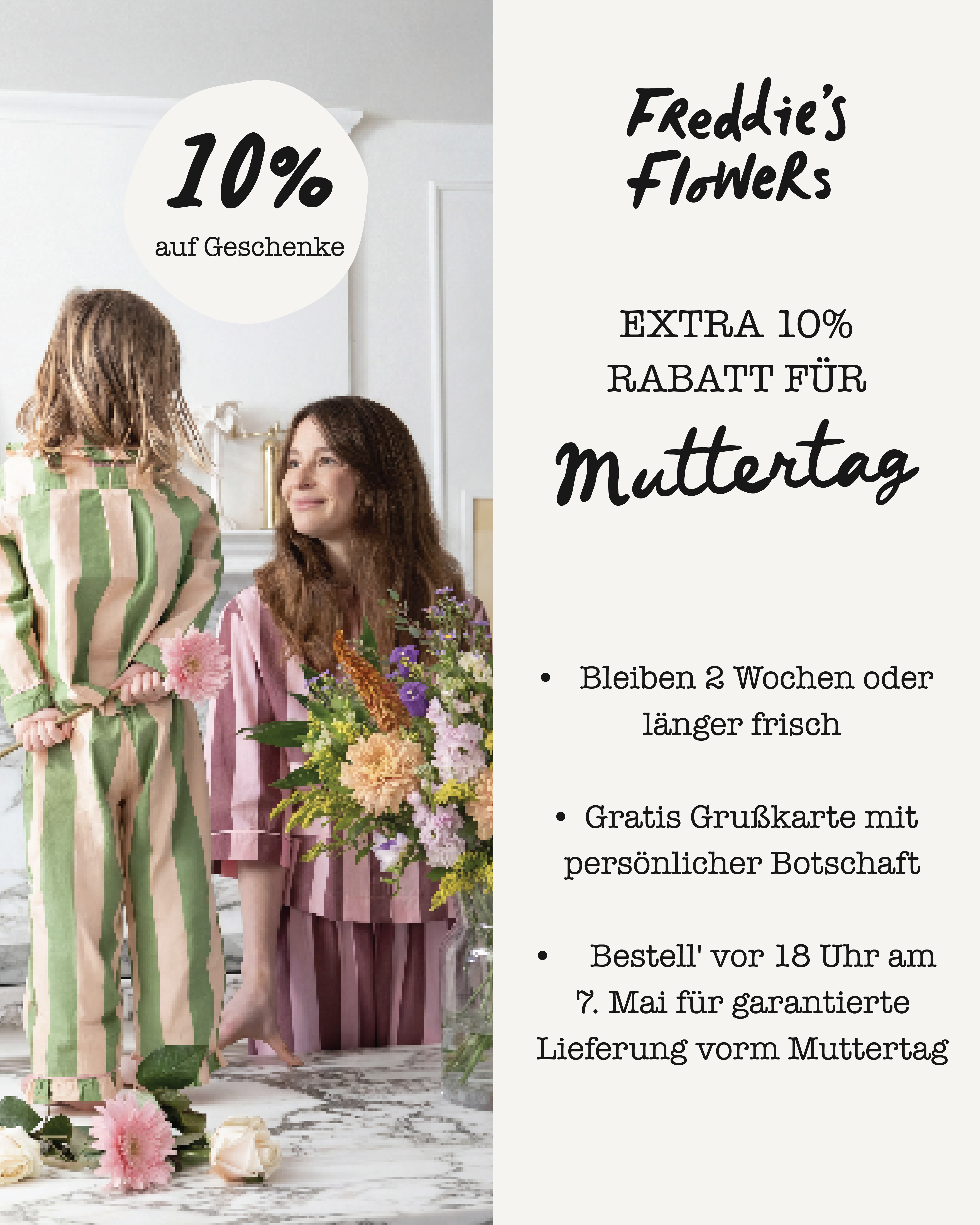 Freddie's Flowers Facebook ad