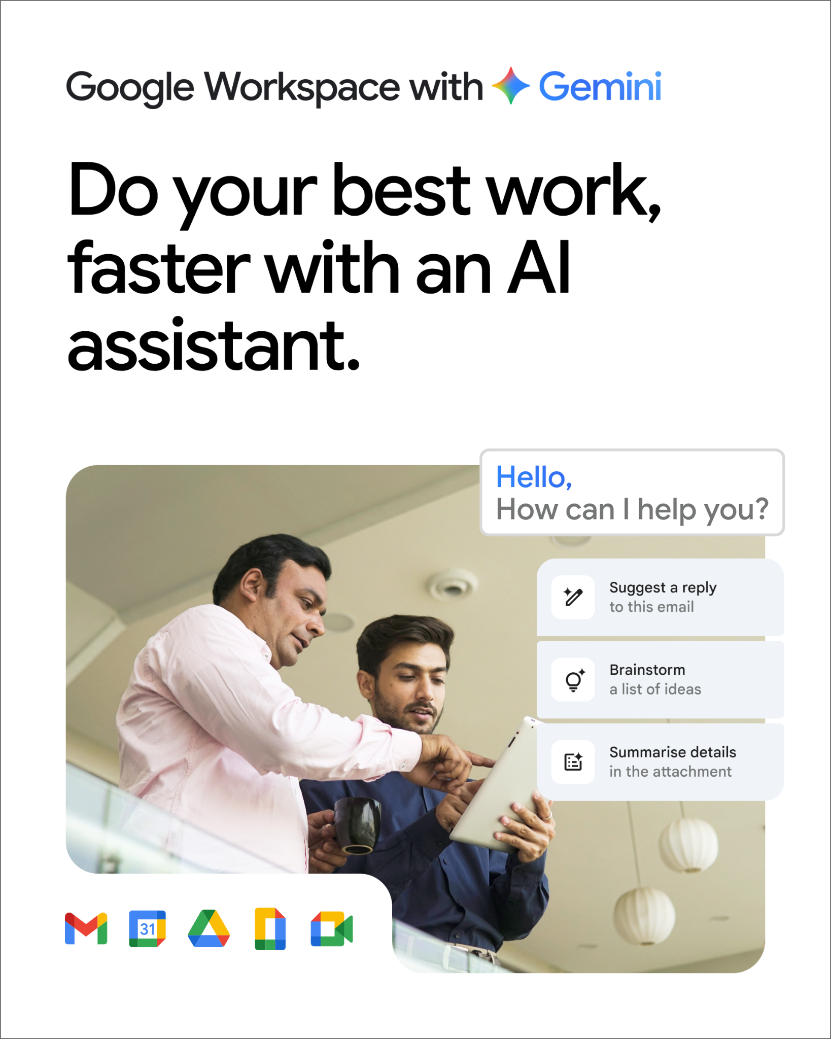 Google Workspace Facebook ad