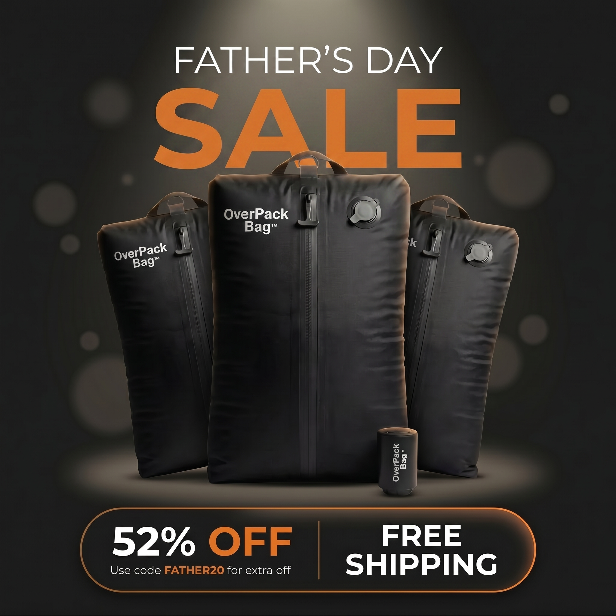 OverpackBag Facebook ad