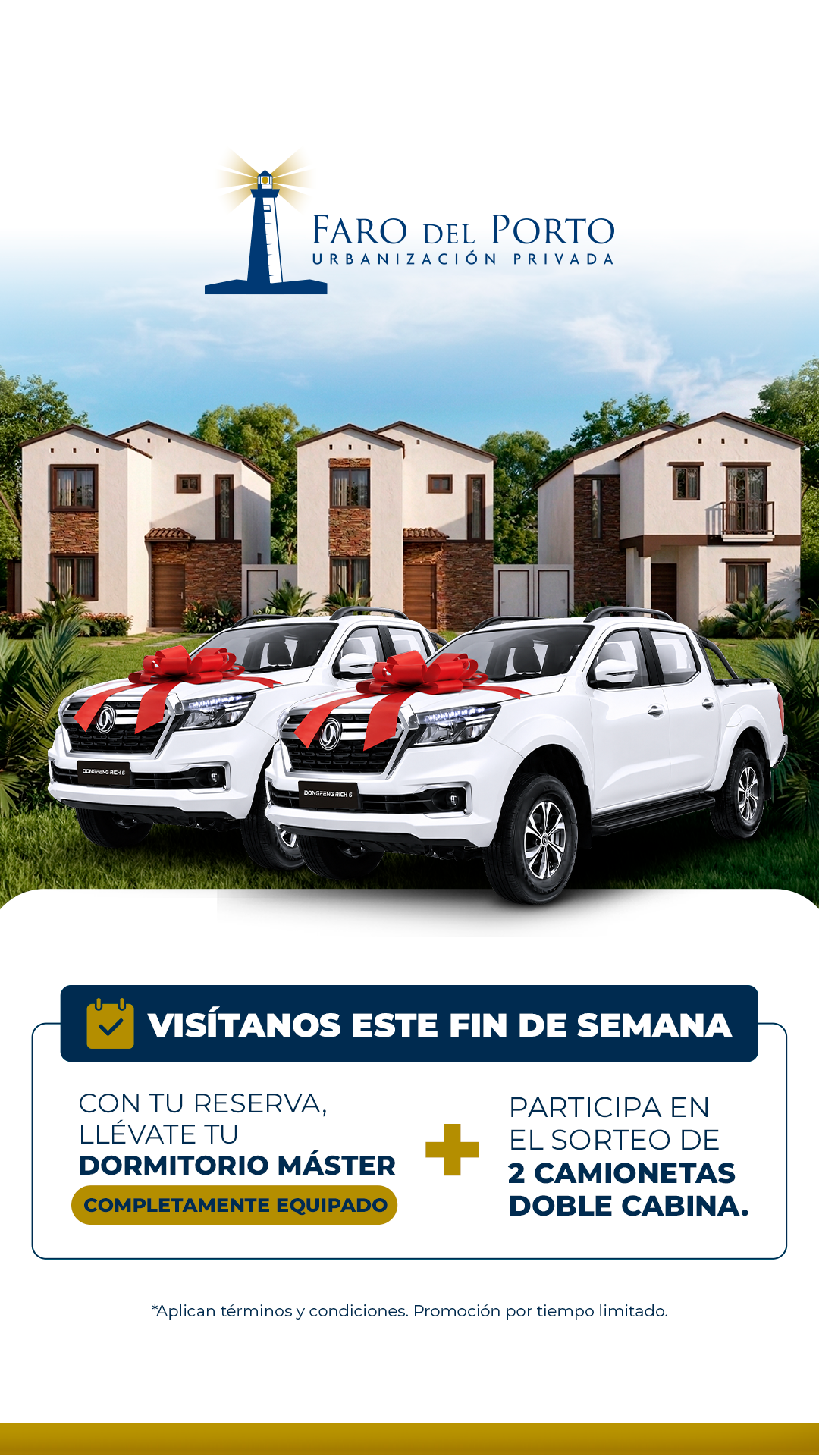 Urbanización Faro Del Porto Facebook ad: ¡Visítanos en obra!
