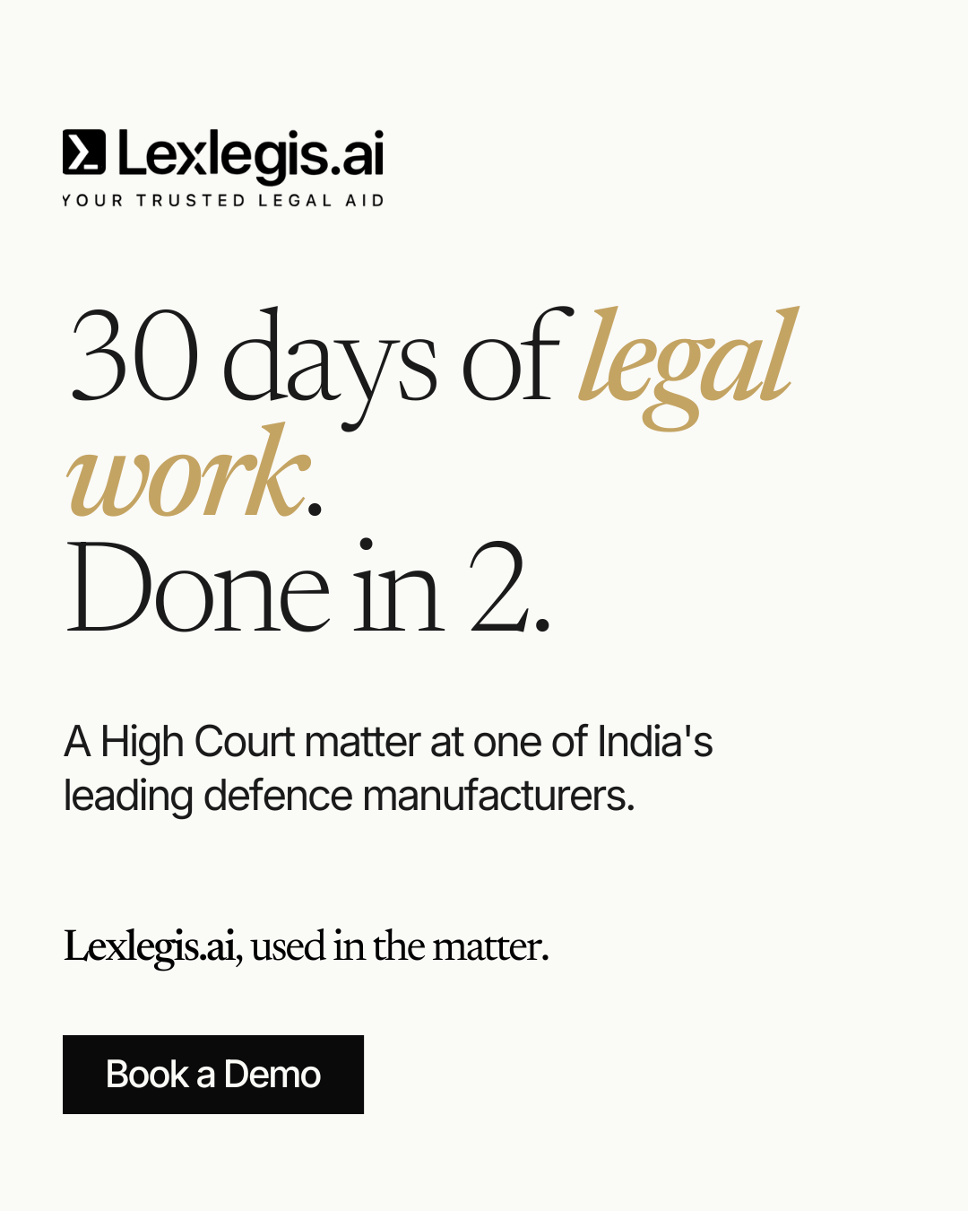 Lexlegis.ai Facebook ad
