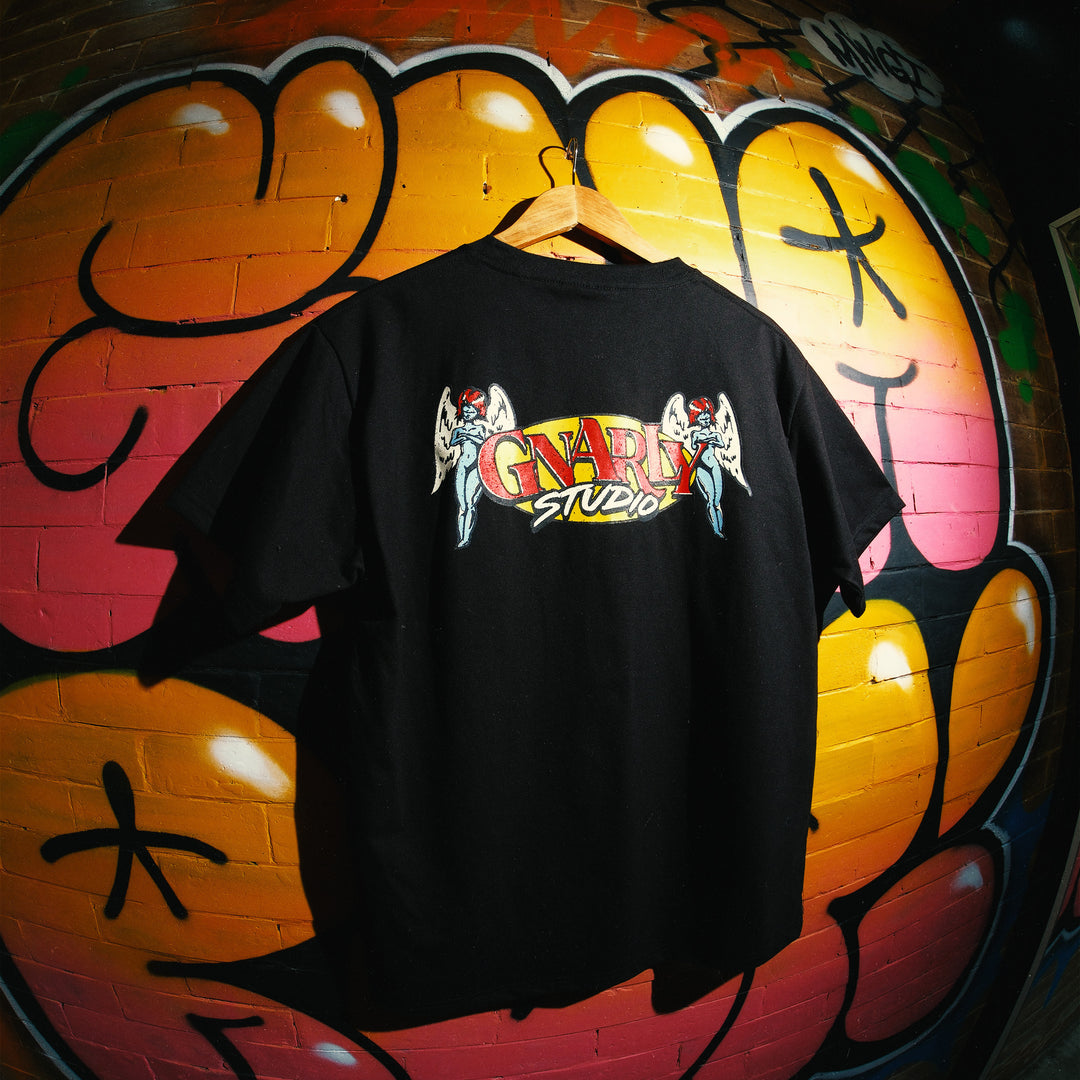 Gnarly! Facebook ad: new batch of graphic tees.