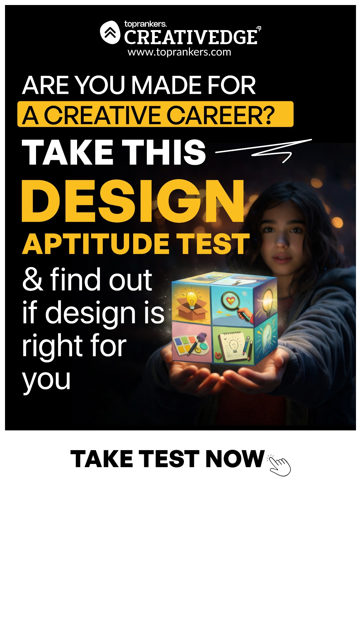 Creativedge Toprankers Facebook ad from Mar 3, 2026