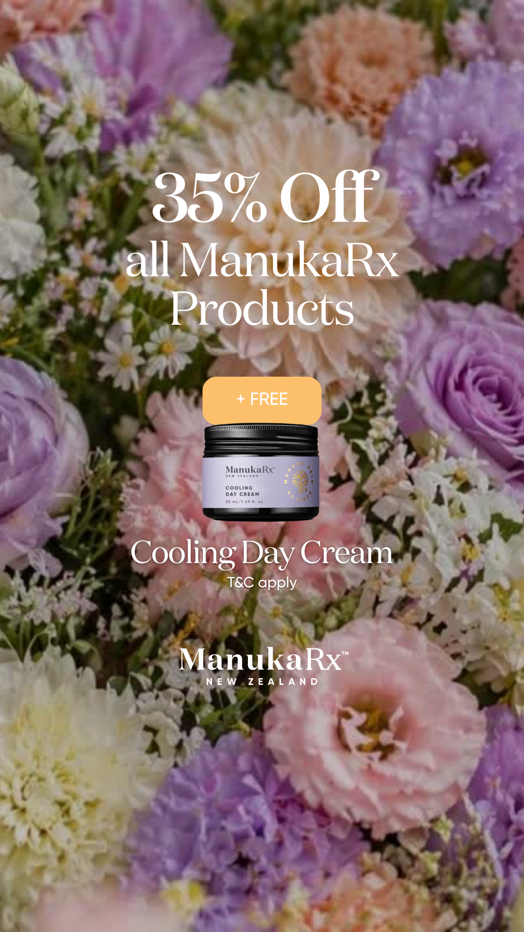 ManukaRx Natural Skincare Facebook ad