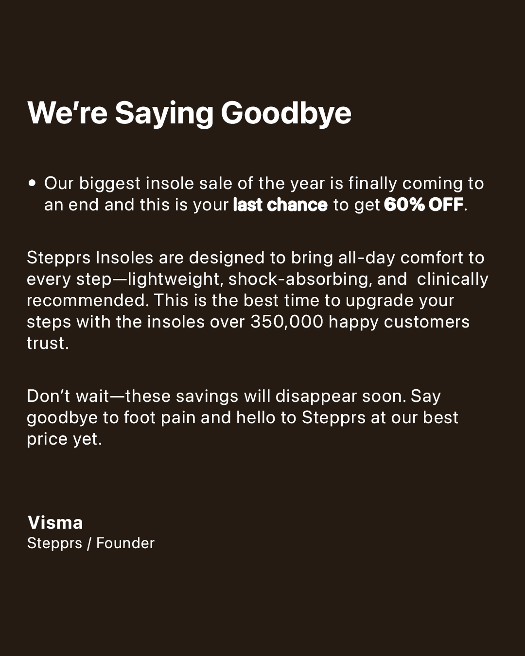 Stepprs Facebook ad