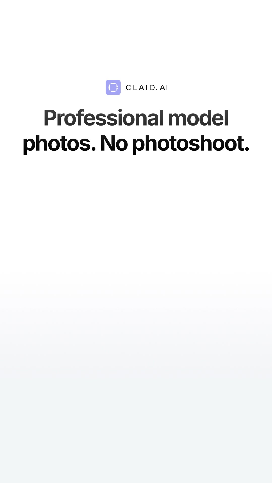 Claid.ai Facebook ad: Put Every Product on a Model - No Shoot Needed