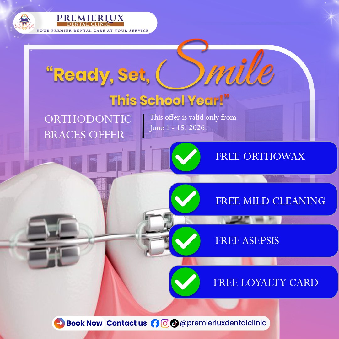 Premierlux Dental Clinic Pacita Facebook ad: Start the New School Year with a Premier…
