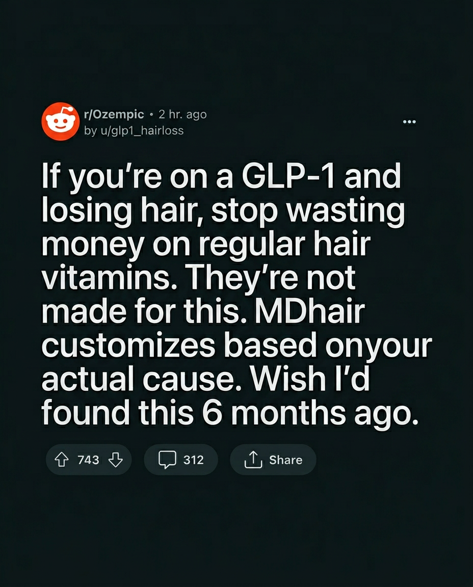 MDhair Facebook ad
