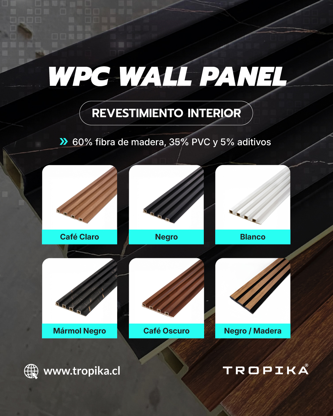 Tropika Facebook ad: Wall Panel Interior