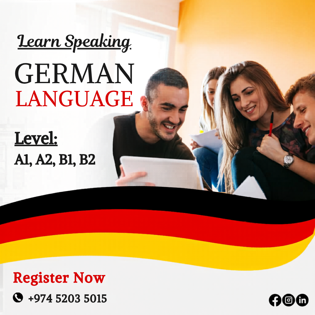 Language Courses in Qatar Facebook ad