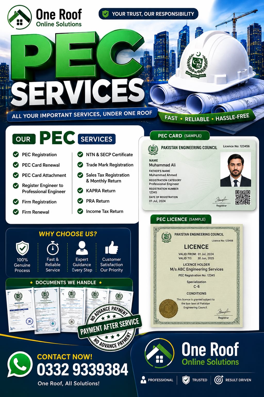 One Roof Online Solutions Facebook ad: One Roof Online Solutions.
