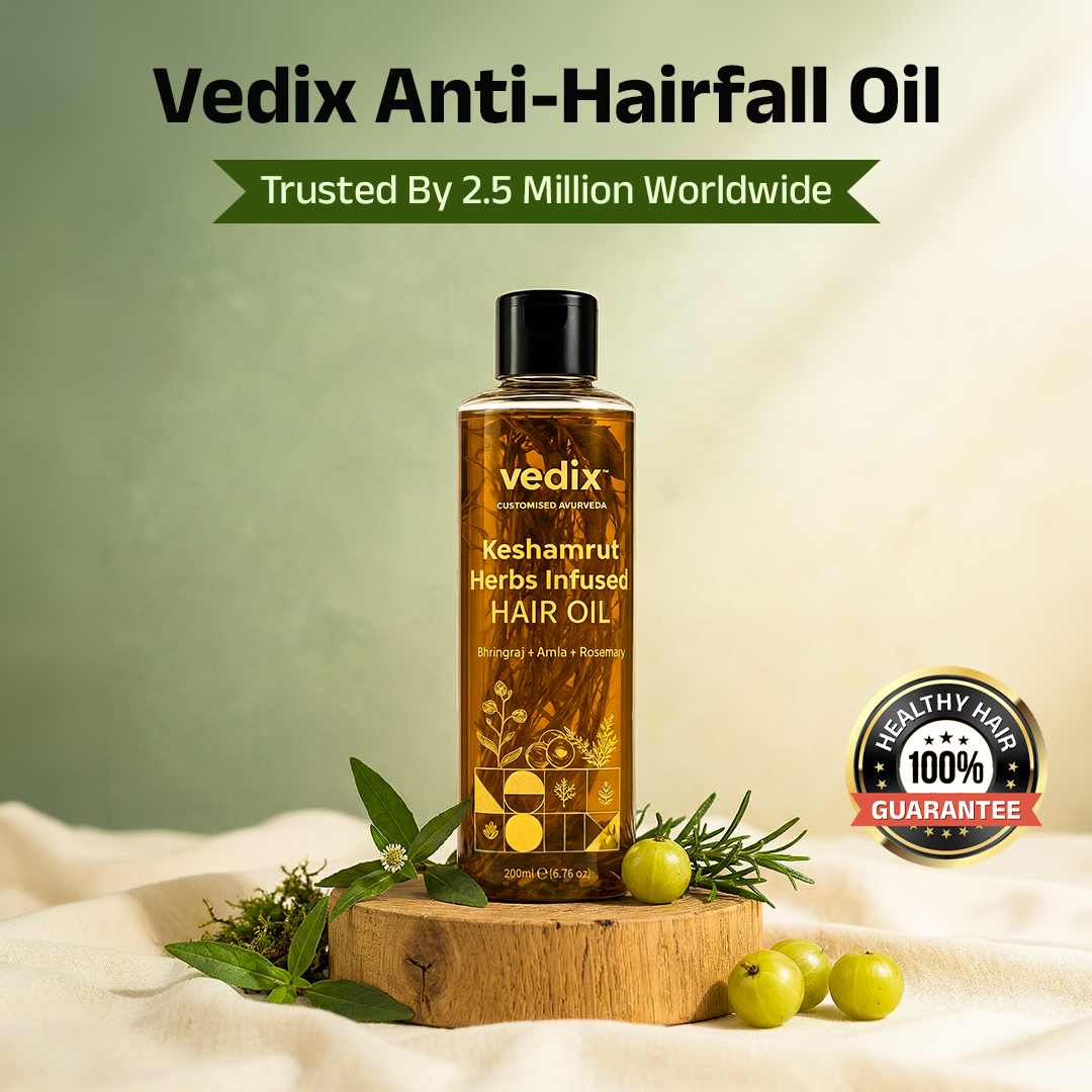 Vedix_UAE Facebook ad: Vedix Keshamrut Hair Growth Oil For Men