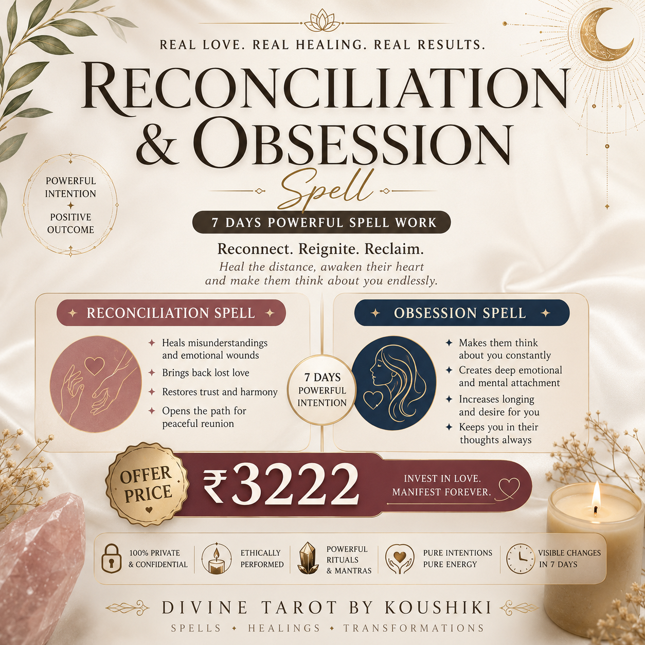 Divine Tarot By Koushiki Facebook ad: Chat on Messenger