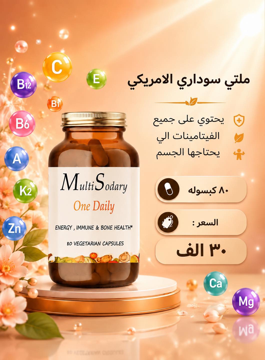 Sodary supplements Facebook ad: - التوصيل الى جميع محافظات العراق مجاناً