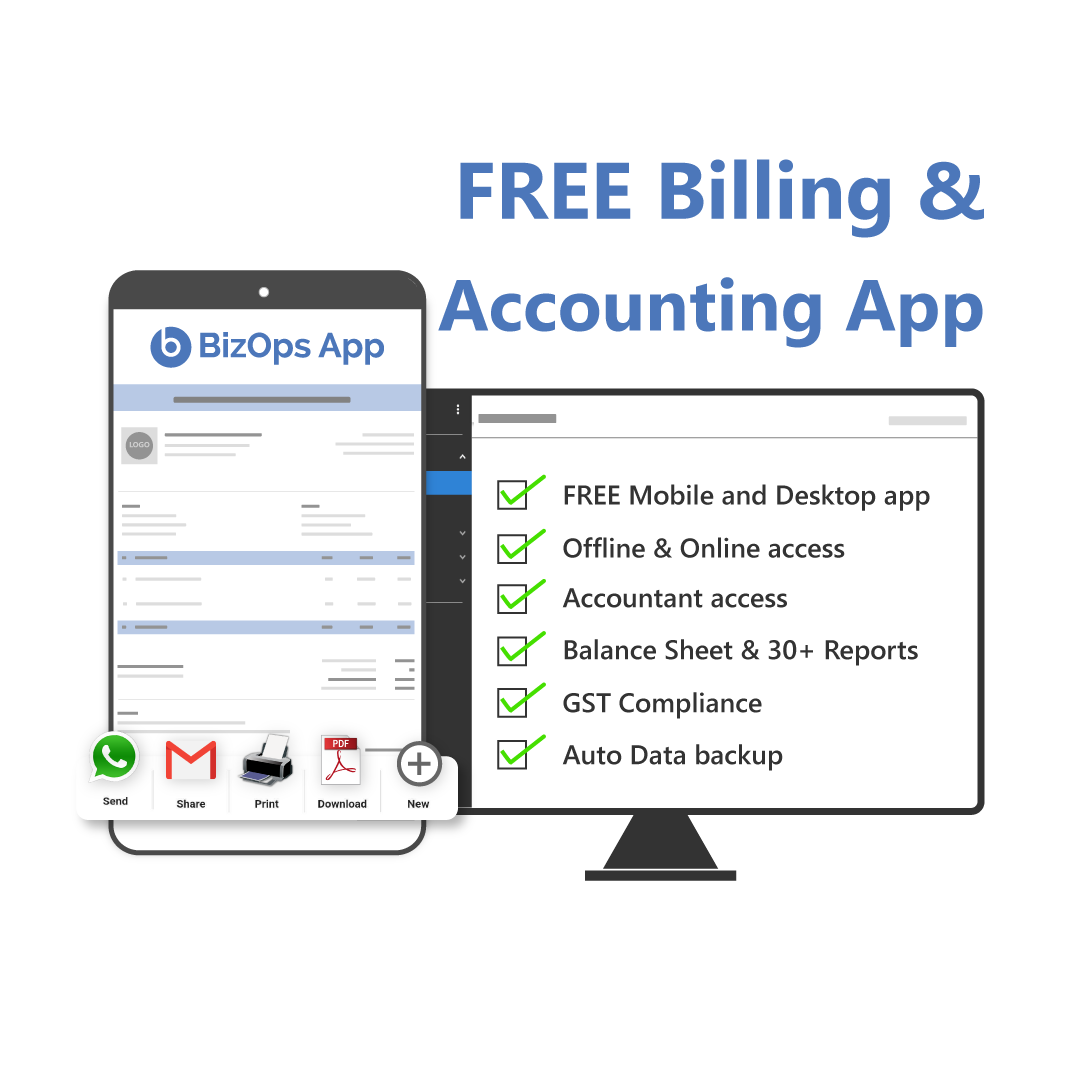 BizOps App Facebook ad: FREE Billing & Accounting app