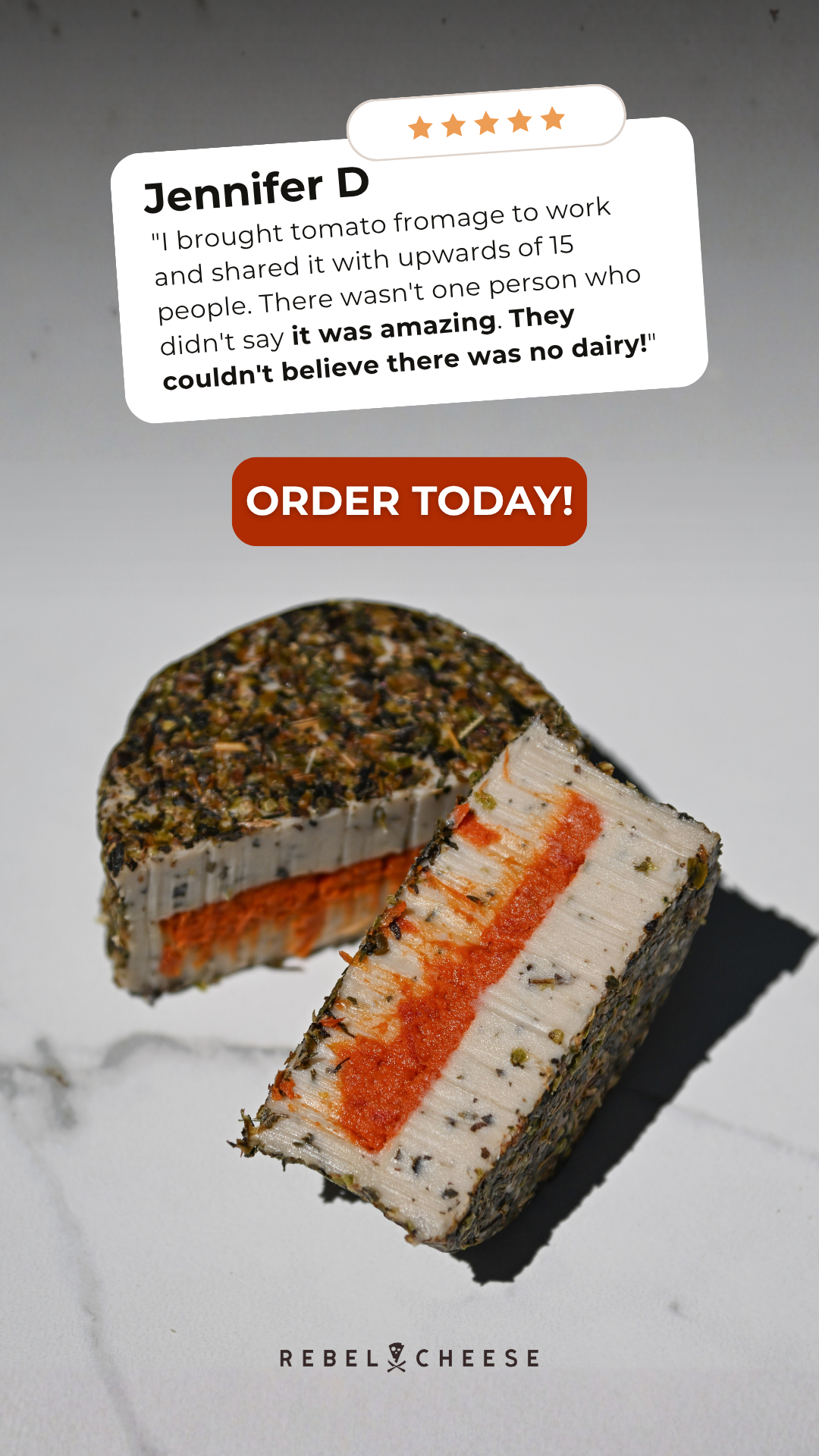 Rebel Cheese Facebook ad