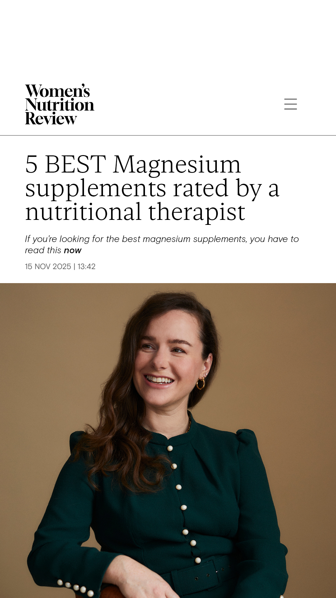 Women's Nutrition Review Facebook ad