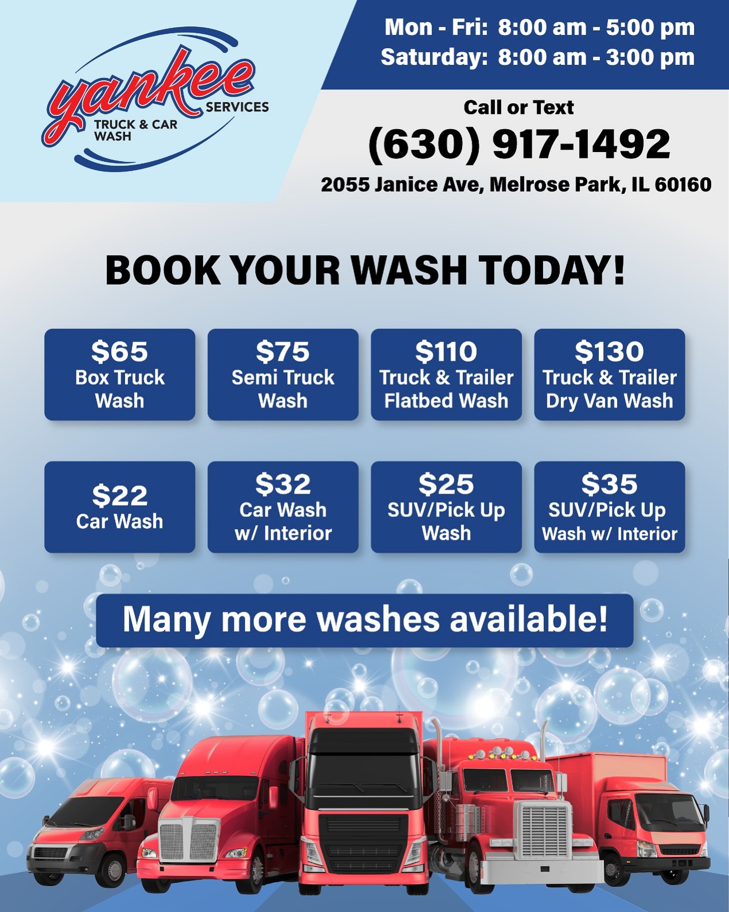 Yankee Services Truck & Trailer Repair Facebook ad: Refresh your ride at Yankee Services!