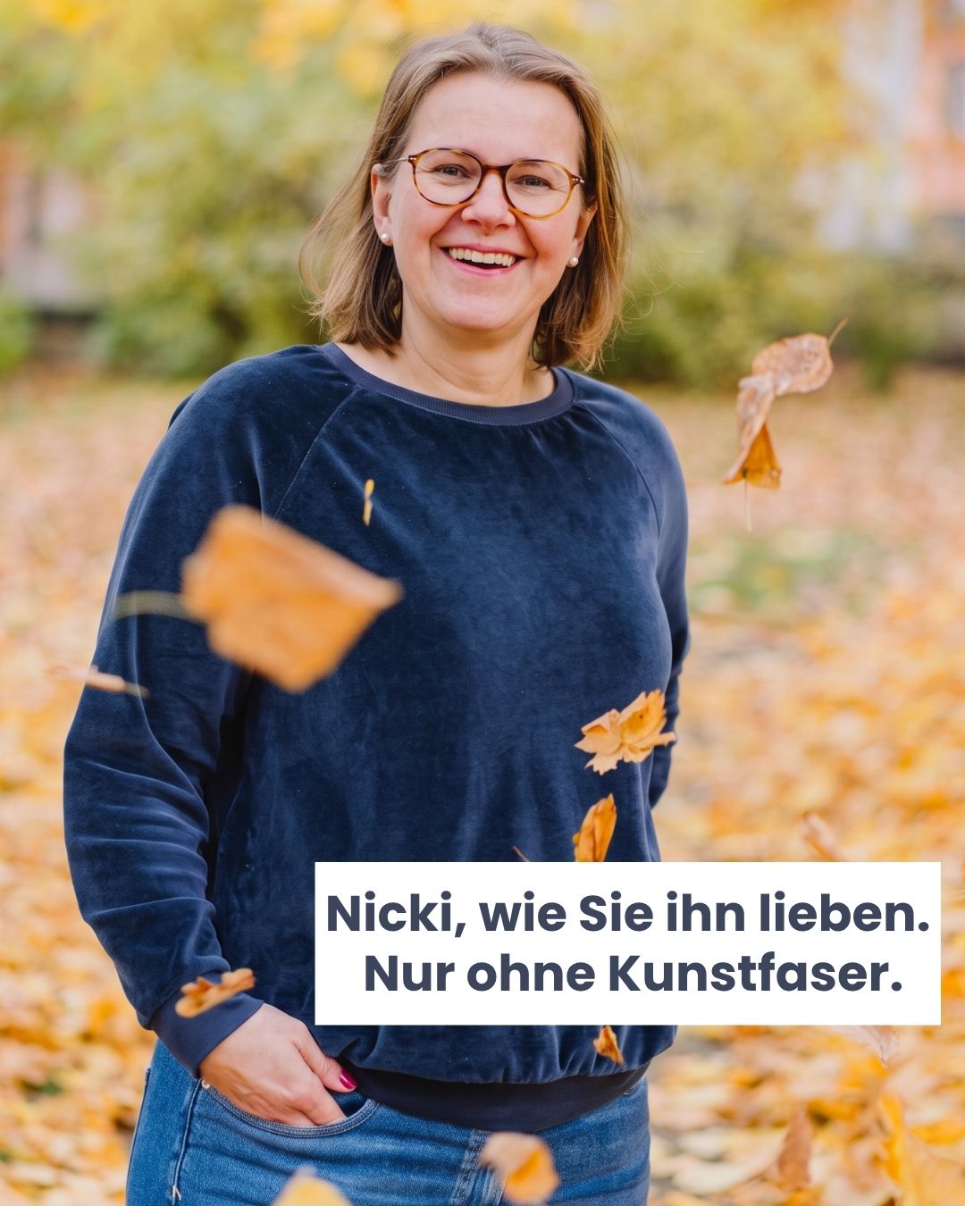 Internaht Facebook ad: Nicki aus 100 % Bio-Baumwolle