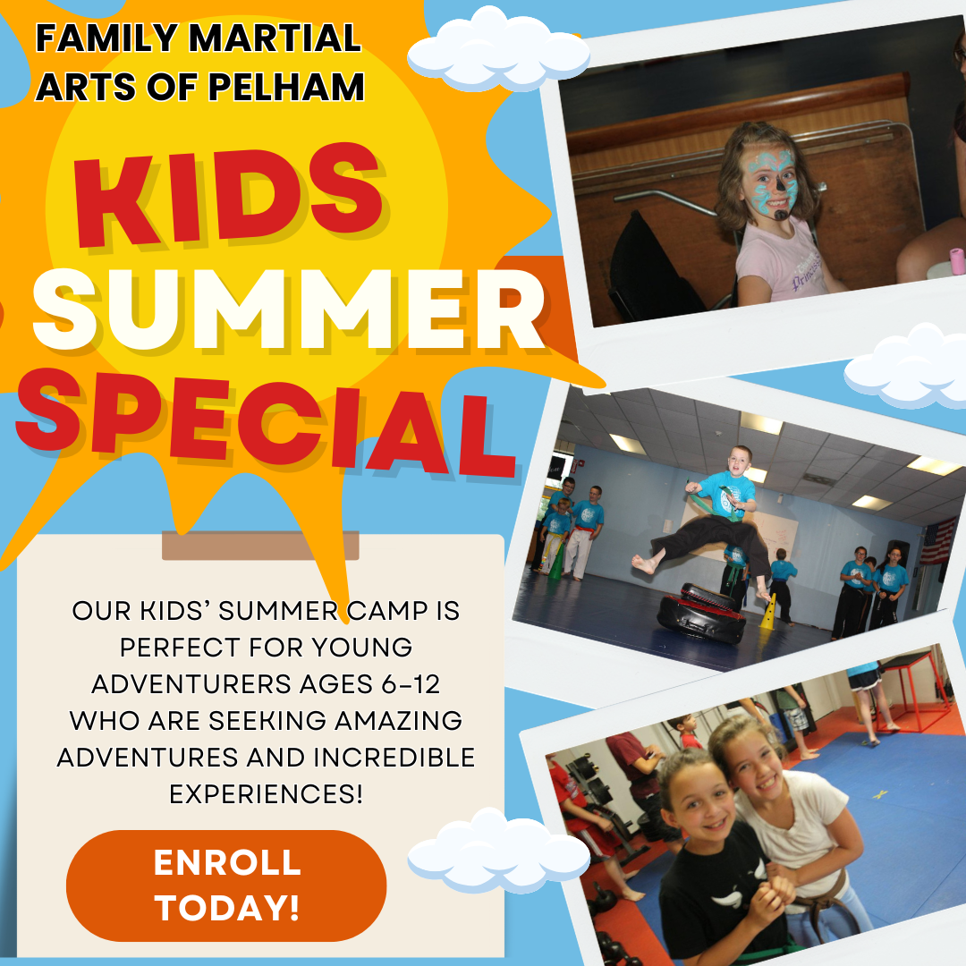 Family Martial Arts of Pelham Facebook ad: Kids Summer Programs & Camps