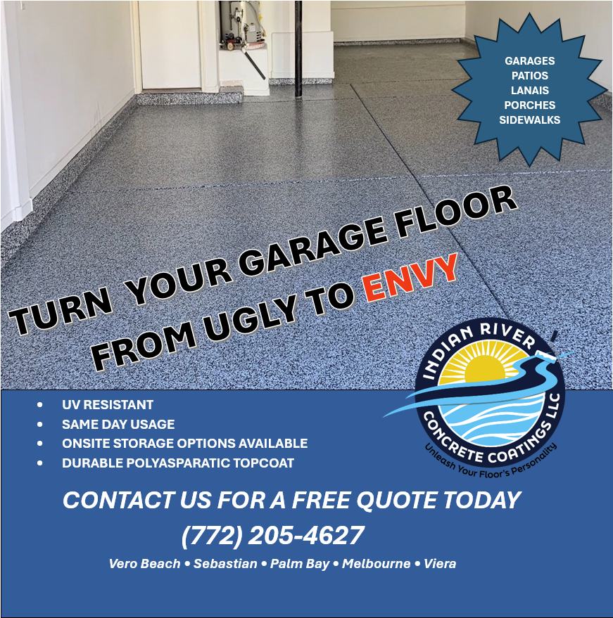 Indian River Concrete Coatings Facebook ad: Chat in Messenger